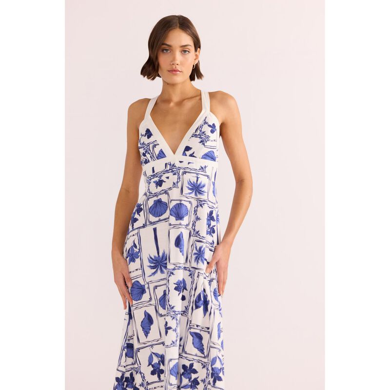 MINKPINK Sylvie Panel Midi Dress image number 2